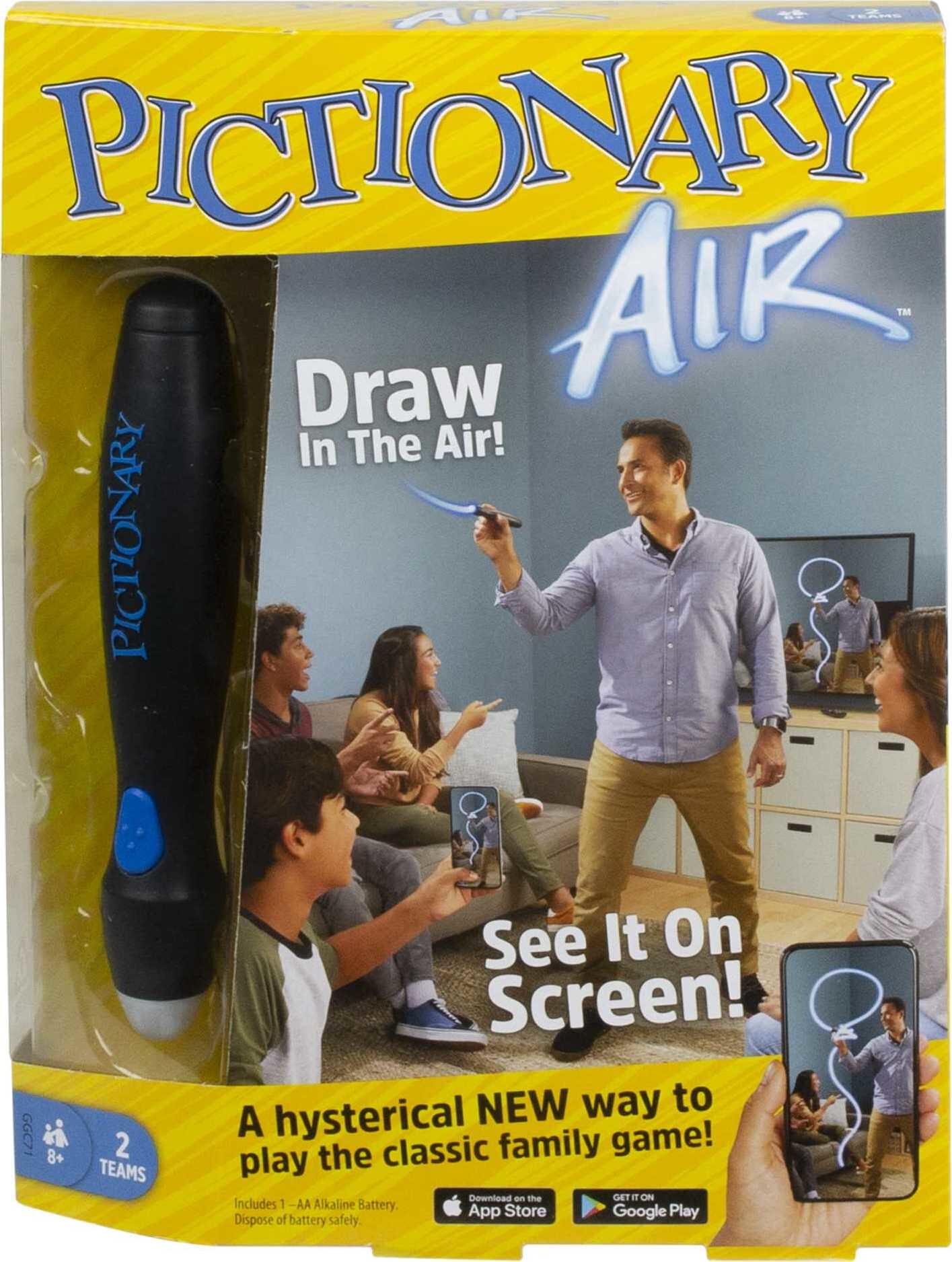 Pictionary Air Family Drawing Game, Links to Smart Devices, Ages 8Y+