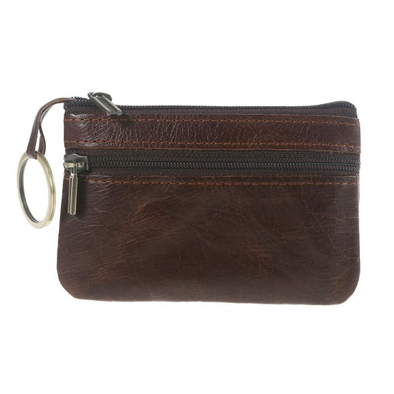 COOLHOOD Vintage PU Leather Men's Purses Coin Purse Cash Change Wallet for Key Hol