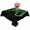 Green, variant on Game Controller Table Cloth Waterproof Tablecloths, Modern Art Gaming Handheld Black Tablecloth Dining Table Cover for Kitchen Party Tabletop Outdoor, Square Tablecloth 60x60 Inch
