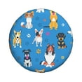 thumbnail image 2 of Gaeub Cute Dogs 14-17in Tire Cover, Spare Tire Cover, for Camper Caravan, Trailer, Car, Truck, SUV, Jeep - 16 inch, 2 of 9