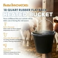 thumbnail image 2 of 18 Qt Heated Flat-Back Rubber Bucket, 2 of 9