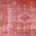 thumbnail image 1 of Ahgly Company Machine Washable Indoor Square Traditional Fire Engine Red Area Rugs, 7' Square, 1 of 7