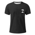 thumbnail image 5 of Men T Shirts Casual 1/4 Short Sleeve Big and Tall Short Sleeve Summer Shirts Casual Stylish Solid Color Crew Neck Casual Summer Beach Basic Shirts, 5 of 5