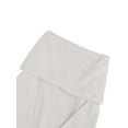 thumbnail image 6 of Deago Womens Off The Shoulder Sweater Long Sleeve Ribbed Knit Pullover Sweaters Slim Fit Going Out Fall Tops Blouse (White, L), 6 of 8