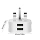 thumbnail image 3 of Adaptador de corriente USB de viaje de 3 puertos Cargador de teléfono móvil global Enchufe internacional del Reino Unido para iPhone y iPad, 3 of 6