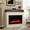 White, variant on Maxhonor 50" Freestanding Electric Fireplace Insert with Mantel Shelf, 12 Color 3D Flame Fireplace Heater, 750W/1500W Dual Power, Remote & Touch Control, Classic Minimalist Design