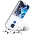 thumbnail image 2 of Compatible for Motorola Moto G Play 2021 Case, SOGA Bling Glitter Cover - Blue Galaxy, 2 of 3