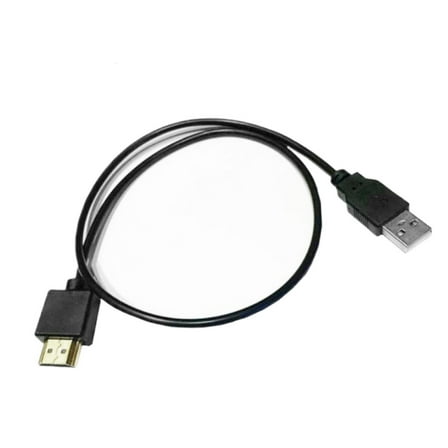 USB 2.0 Male to HDMIcompatible Male Power Supply Converters Cable 0.5m for Travel and Temporary Connection