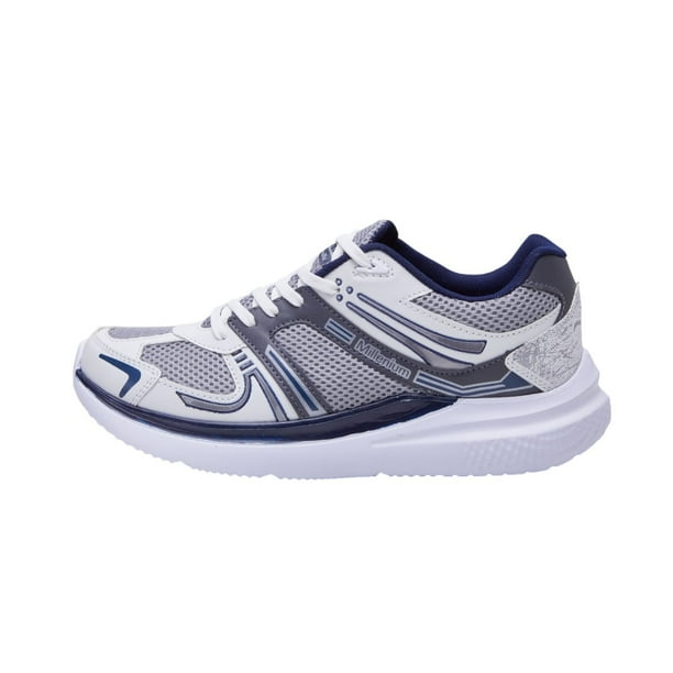 Tenis Mujer Deportivos Gris Con Rosa Confort Casuales