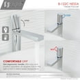 thumbnail image 6 of Stylish 12" Ht Single Handle Polished Chrome Vessel Bathroom Faucet B-122C, 6 of 13