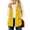 Yellow, variant on Women's Retro Printed Fashionable Warm Fleece Cardigan Vest Coat, Open Front Sleeveless Jacket for Unique Layering and Stylish Comfort,Blue,L
