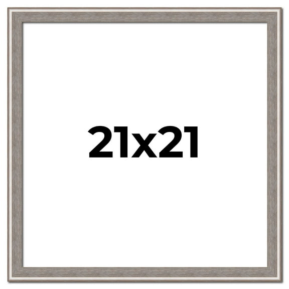 21x21 Frame Grey Real Wood Picture Frame Width 1.25 inches | Interior Frame Depth 0.5 inches | Hans
