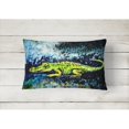 thumbnail image 2 of Carolines Treasures MW1233PW1216 Sneaky Alligator Fabric Decorative Pillow  12H x16W multicolor, 2 of 3