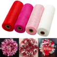 thumbnail image 1 of EIMELI Final Clearance! 4 Rolls Poly Mesh Ribbon Decor Metallic Foil Mesh Rolls for DIY Easter Project Wreaths Party Decorations Wrapping Craft, 1 of 6