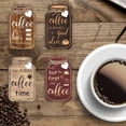 thumbnail image 4 of Juego de 4 tarros de cristal para decoración de pared de cocina y barra de café. Letrero de madera para colgar. "El café es una buena idea"., 4 of 7