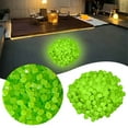 thumbnail image 2 of Glow in The Dark Pebbles Luminous Stones for Aquarium Fish Tank Decor Blue Green Vase Fillers DIY Terrarium Party Wedding Home Garden Landscape Decorative Gravel, 2 of 9