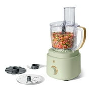 Beautiful 10-Cup Food Processor with Accessories, Sage Green by Drew Barrymore