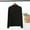 Black, variant on ChaoHeng Women's Fashion Casual Round Neck Internal Construction Solid Color Shirt Long Sleeve Top,Womens Plus Size Solid Color Hoodies Pullover Oversized(Brown,M)