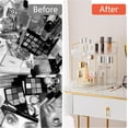 thumbnail image 4 of Corner Bathroom Counter Organizer Bathroom Countertop Shelf Makeup Organizer for Vanity Perfume Tray for Corner Storage (2 Tiers, White), 4 of 12