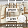 thumbnail image 4 of Shower Curtain 72x72 Inch Geometric Waterproof Bathroom Curtain with Hooks, Modern Industrial Bathroom Decor, 4 of 9