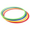 thumbnail image 1 of OULII 4Pcs Speed Agility Rings PP Material For Enhanced Coordination In Sports Training 15.7X15.7X0.28In, 1 of 6