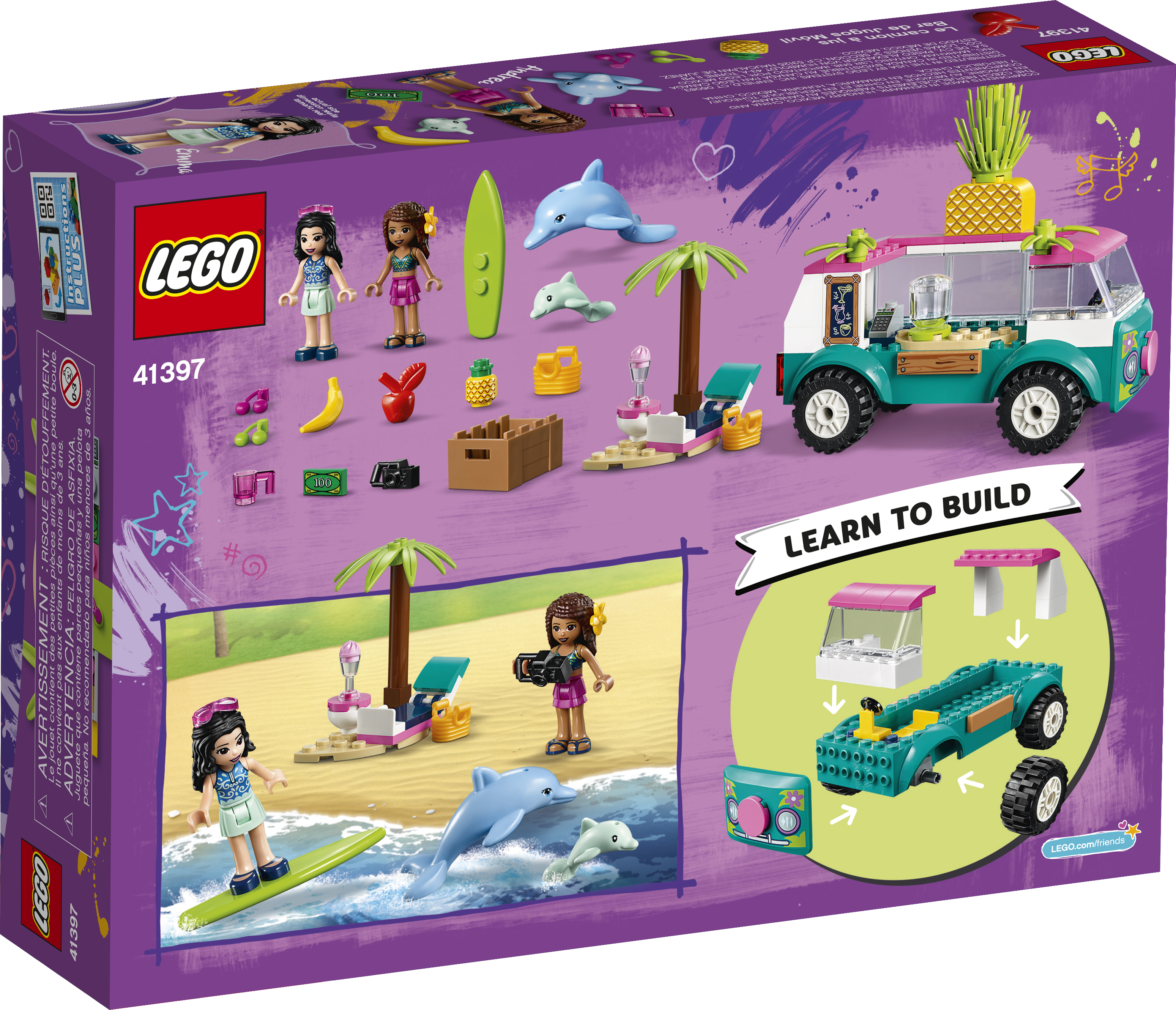 LEGO Friends Juice Truck 41397 Building Kit; Kids Food Truck Featuring Emma Mini-Doll Figure (103 Pieces) - image 5 of 6