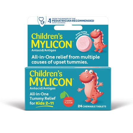 Children's Mylicon Tummy Relief for Kids, Cherry Flavor, 24ct