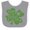 Heather/White, variant on Inktastic Happy St. Patrick's Day Shamrock in Green Boys or Girls Baby Bib