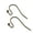 Antique Copper, variant on 50 Fishhook Earwire Earring Findings Plated Brass Base Metal With Open Fancy Ball Loop Fish Hooks (Antique Copper Plated)