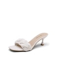 thumbnail image 1 of DREAM PAIRS Sandalias de Tacón Bajo Blancas de PU Talla 6, 1 of 4