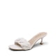 thumbnail image 1 of DREAM PAIRS Sandalias de Tacón Bajo Blancas de PU Talla 6, 1 of 4