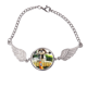thumbnail image 1 of Perro animal linda foto Pulsera pulsera pulsera alas de ángel pulsera, 1 of 3