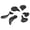 Black, variant on Nyko Edge Paddles for DualSense Edge, Black, 83315