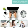 thumbnail image 5 of LQCrafK Mouse Pad with Wrist Support, Ergonomic Mouse Pad with Memory Foam Wrist Rest Cushion, Non-Slip Rubber Base Gaming Mice Pad for Home Office Computer Laptop, Human Skeleton, 5 of 14