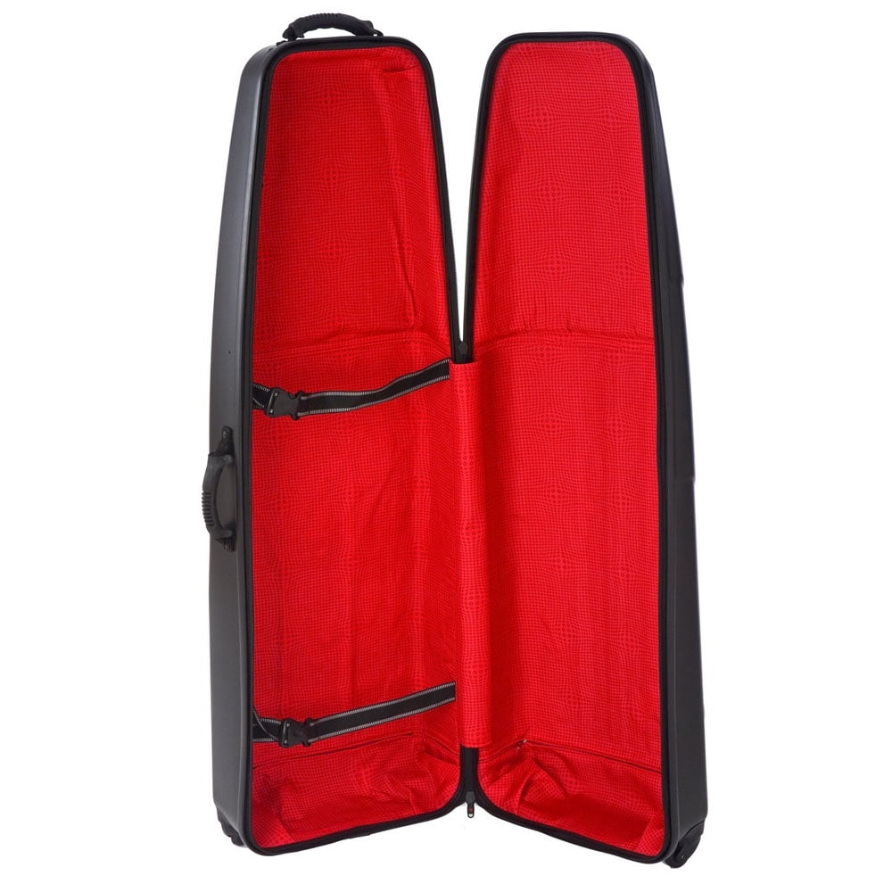 Samsonite Golf Clubs Hard Sided Travel Cover Case Luggage Spin Wheels (Titanium)