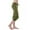 Green, variant on Women's Stretch High-Waist Drawstring Button-Pocket Capri Leggings Pants for Yoga, Workout & Casual Days – Soft Wear