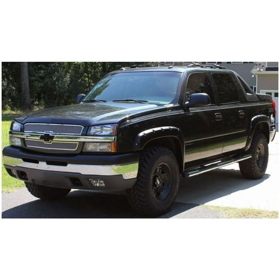 Bushwacker 40948-02 Front & Rear Black Pocket Style Fender Flares for Avalanche