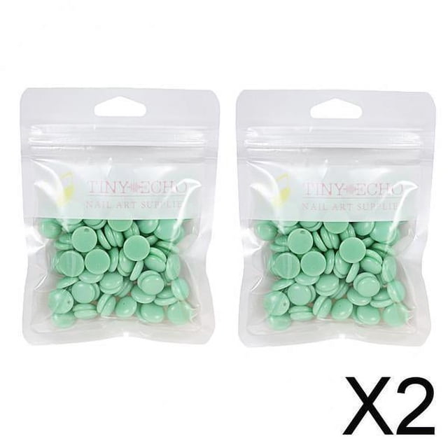 Cuentas de cera Dura Fernando 2x2 para Depilación Indolora de bikini color verde