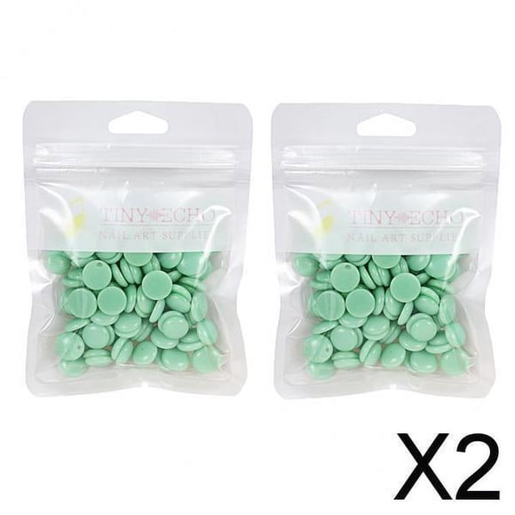 Cuentas de cera Dura Fernando 2x2 para Depilación Indolora de bikini color verde