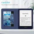 thumbnail image 4 of Fintie 6.8" Kindle Paperwhite (11th Gen) Leather Sleeve Cover,Card Slot,Hand Strap, Ocean Marble, 4 of 17