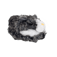 thumbnail image 1 of HappyFeet Animal Slippers - Gray & White Cat - Small, 1 of 3