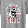 thumbnail image 3 of The Nightmare Before Christmas - Holiday Screams Come True - Women's Short Sleeve Graphic T-Shirt, 3 of 5