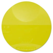 Round Storage Container Lids, 8 3/4 dia x 7/8h, Yellow