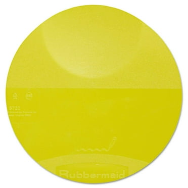 Round Storage Container Lids, 8 3/4 dia x 7/8h, Yellow