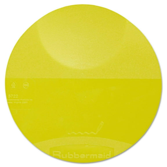 Rubbermaid Commercial FG572200YEL 8-3/4 in. x 7/8 in. Round Storage Container Lid (Yellow)