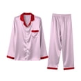 thumbnail image 3 of NMMUED Christmas Pajamas Holiday Pajamas Soft Pajamas Christmas Family Pajamas Matching Sets 2 Piece Lounge Set Matching Family Christmas Pajamas Christmas Vacation Pajamas (Mom) Pink S, 3 of 6