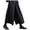 D163/Black, variant on Afdoent Men's Casual Pants Retro Dark Wide Leg Fashion Men's Culottes Eighth Streetwear
