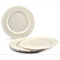 thumbnail image 6 of " OCCASIONS " 320pcs set (40 Guests) Extra Heavyweight Vintage Wedding Disposable / Reusable Plastic Plates (40 x 11'' + 40 x 8.25'')+Silverware+Cups+Napkins (Chateau Collection Ivory), 6 of 10
