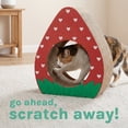 thumbnail image 5 of Kitty City Durable Strawberry Corrugated Cardbaord Cat Scratching Pad,O/S, 5 of 8