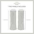 thumbnail image 6 of Exclusive Home Curtains Loha Linen Grommet Top Curtain Panel Pair, 54x96, Blue Teal, 6 of 8